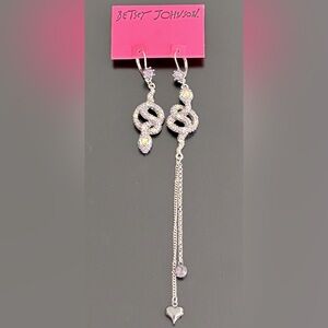 Betsey Johnson Snake Earrings